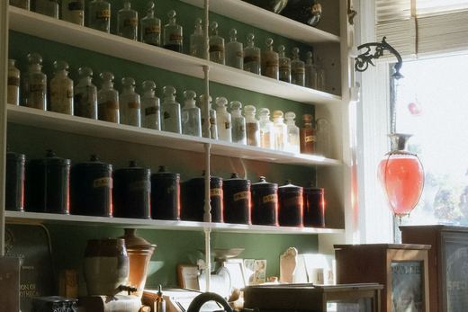 Drugstore street detail